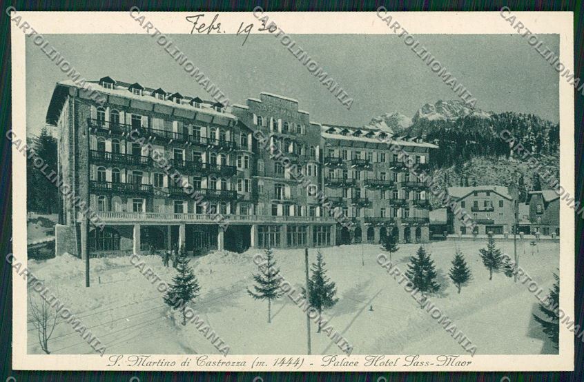 Trento San Martino di Castrozza Nevicata cartolina ZC2470 – fronte