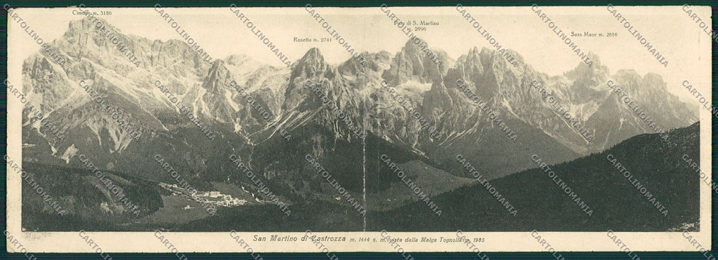 Trento San Martino di Castrozza Doppia cartolina ZC2485 – fronte