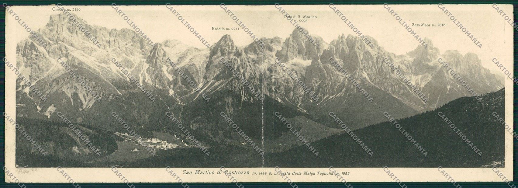 Trento San Martino di Castrozza Doppia cartolina ZC2485 – fronte