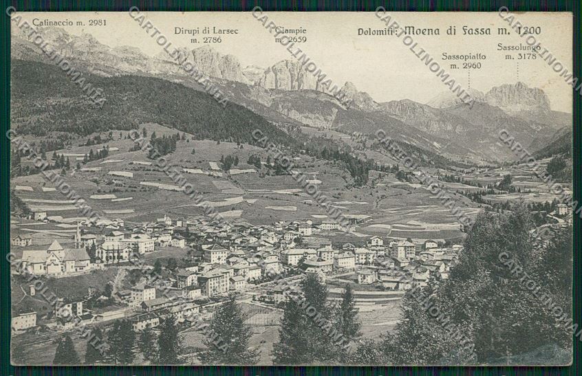 Trento Moena di Fiemme cartolina ZC2495 – fronte