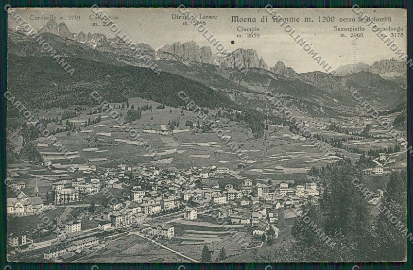 Trento Moena di Fiemme cartolina ZC2496 – fronte