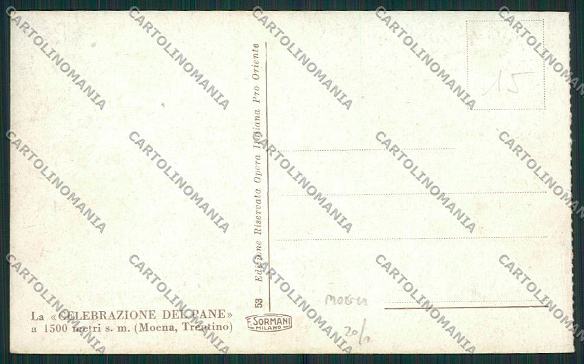 Trento Moena di Fiemme Celebrazione del Pane cartolina ZC2519 – retro
