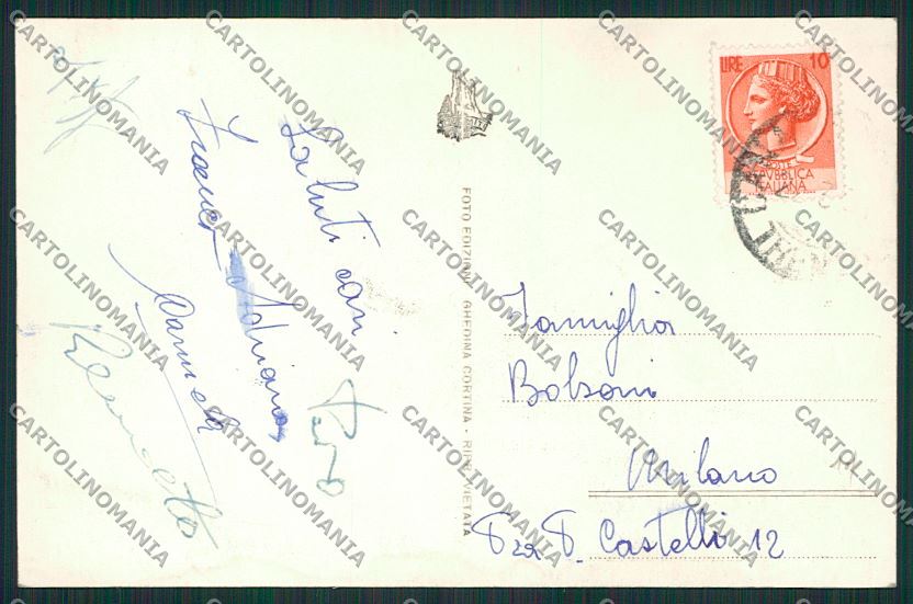 Trento Canazei Nevicata Foto cartolina ZC2529 – retro