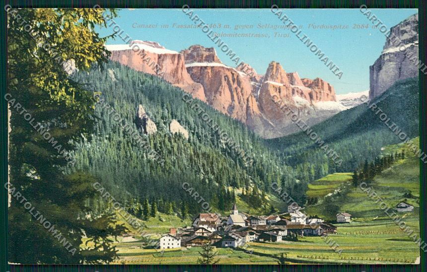 Trento Canazei PIEGHINA COLLA cartolina ZC2535 – fronte