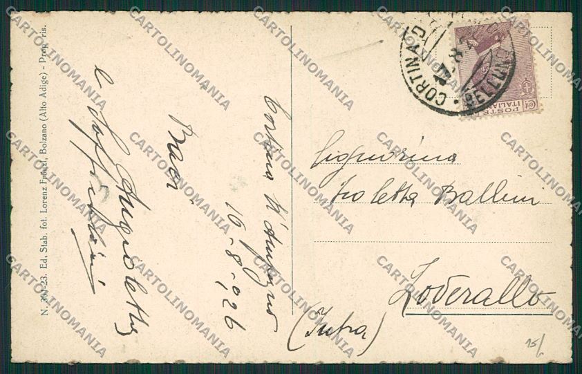 Trento Canazei cartolina ZC2538 – retro