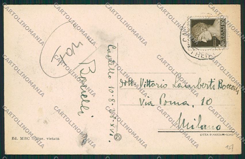 Trento Cavalese FORI cartolina ZC2563 – retro