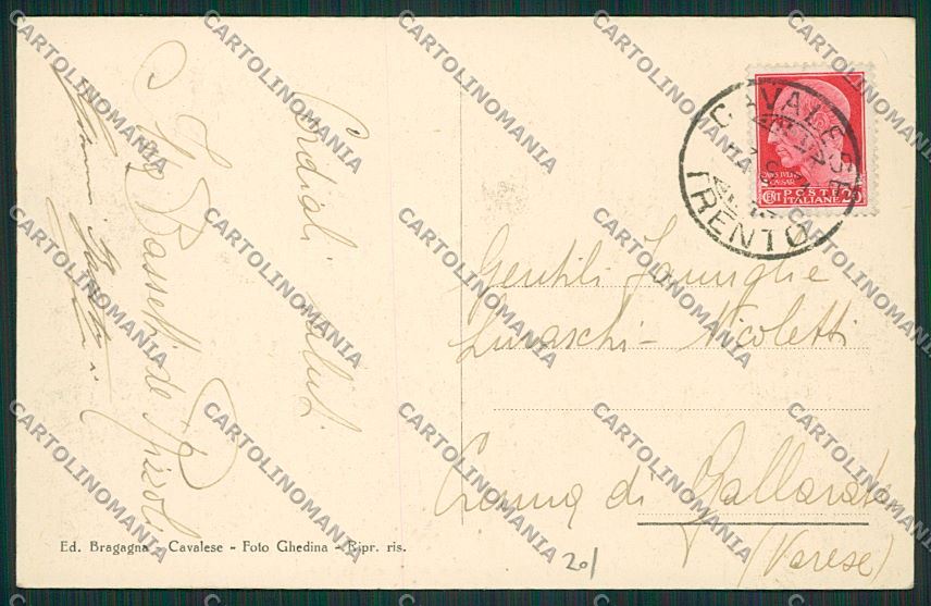 Trento Cavalese cartolina ZC2569 – retro