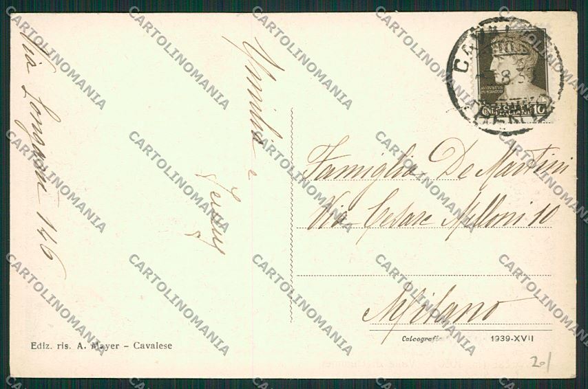 Trento Cavalese cartolina ZC2576 – retro