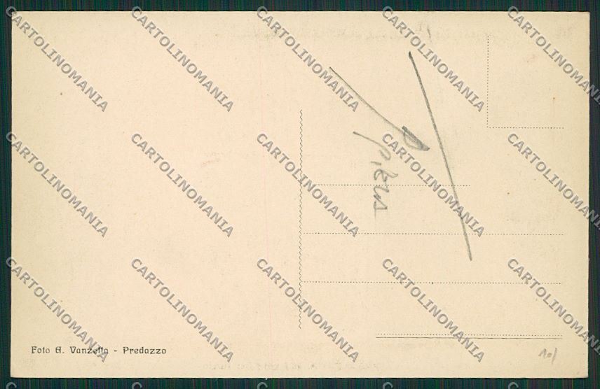 Trento Predazzo PIEGA cartolina ZC2589 – retro