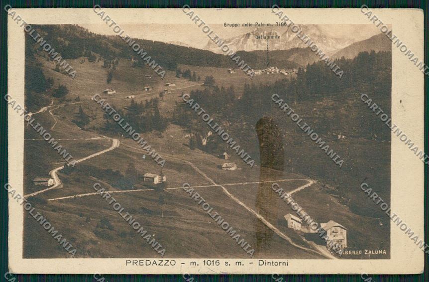 Trento Predazzo PIEGA cartolina ZC2590 – fronte