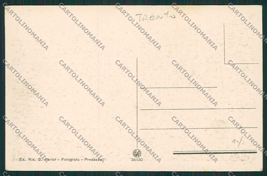 Trento Predazzo cartolina ZC2595 – retro