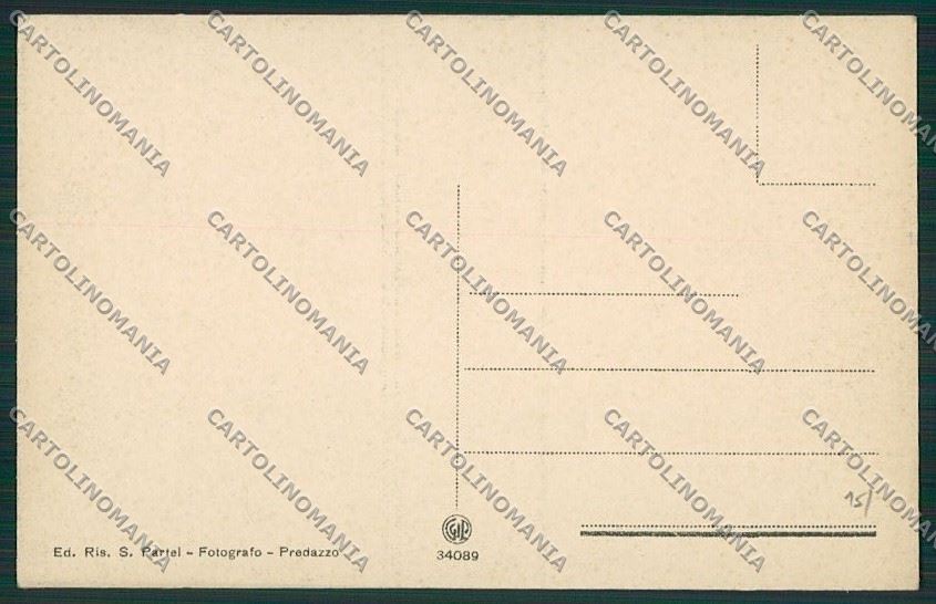 Trento Predazzo cartolina ZC2600 – retro