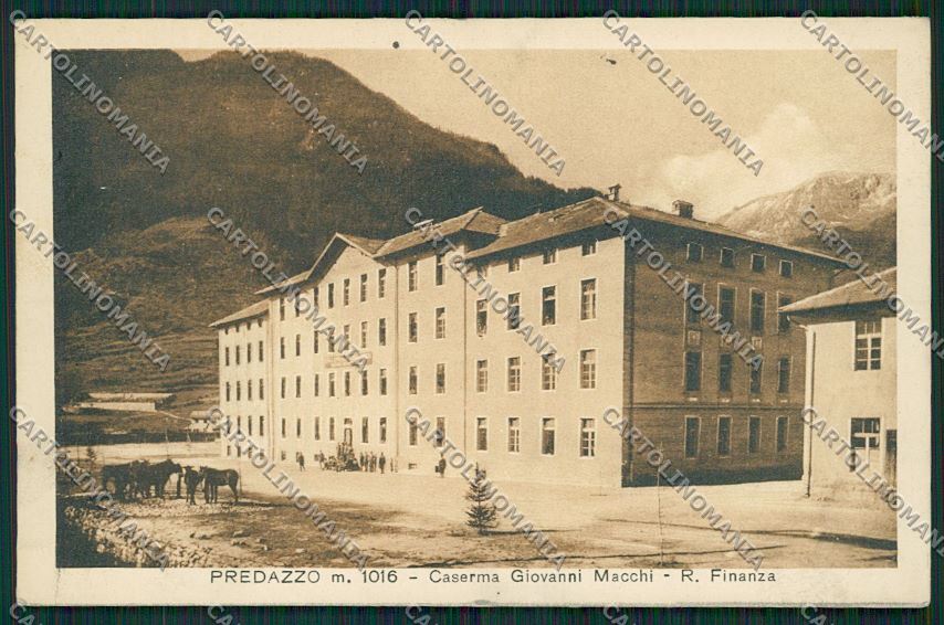 Trento Predazzo Caserma GDF Giovanni Macchi cartolina ZC2614 – fronte