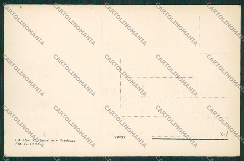 Trento Predazzo Caserma GDF Giovanni Macchi cartolina ZC2614 – retro