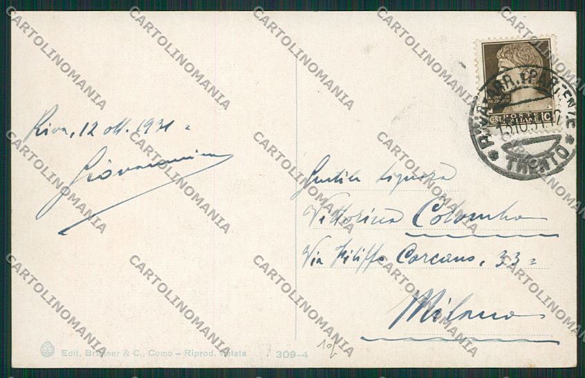 Trento Torbole PIEGA cartolina ZC2619 – retro