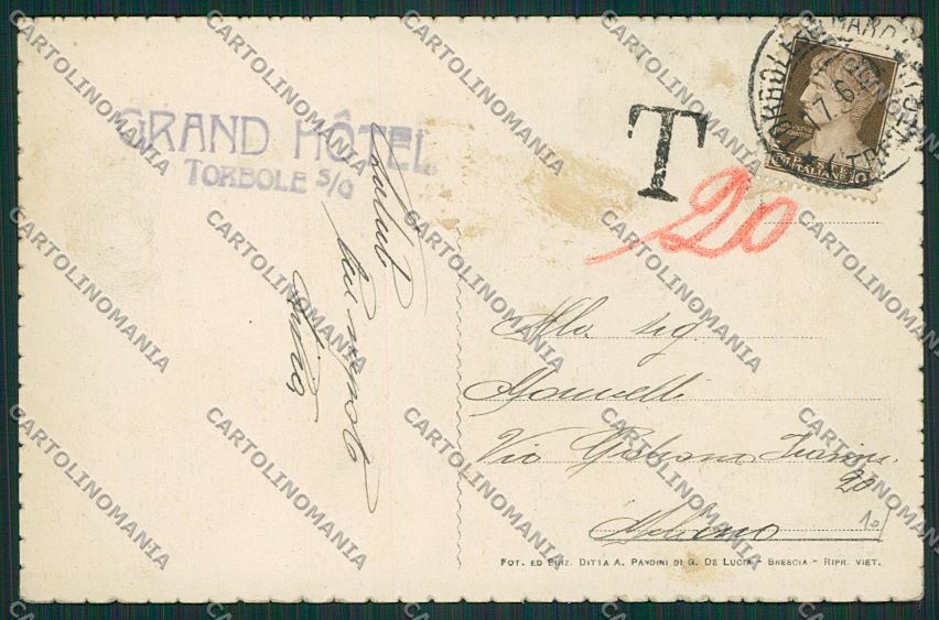 Trento Torbole cartolina ZC2635 – retro