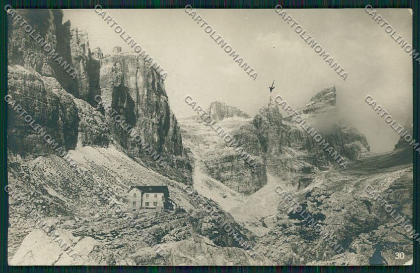 Trento Gruppo di Brenta Rifugio Quintino Sella al Tuckett Foto cartolina ZC2680 – fronte