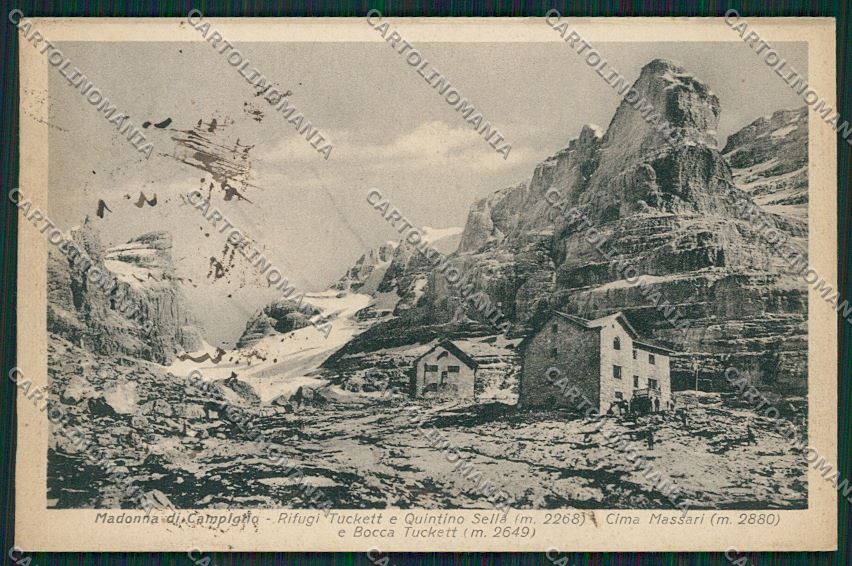 Trento Gruppo di Brenta Rifugio Quintino Sella al Tuckett cartolina ZC2682 – fronte