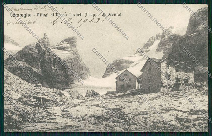 Trento Gruppo di Brenta Rifugi al Passo Tuckett cartolina ZC2692 – fronte