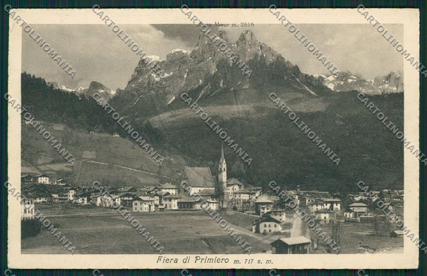 Trento Fiera di Primiero GRINZE CARTA cartolina ZC2710 – fronte