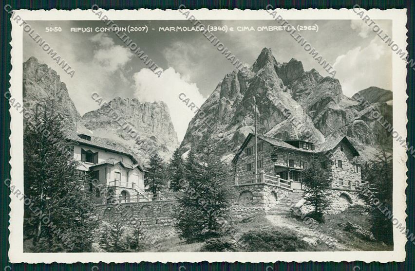 Trento Massiccio della Marmolada Rifugio Contrin Foto cartolina ZC2741 – fronte