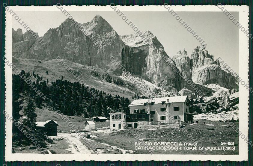 Trento Pozza di Fassa Rifugio Gardeccia Foto cartolina ZC2755 – fronte