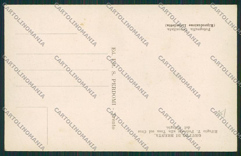 Trento San Lorenzo in Banale Rifugio Tommaso Pedrotti Foto cartolina ZC2776 – retro