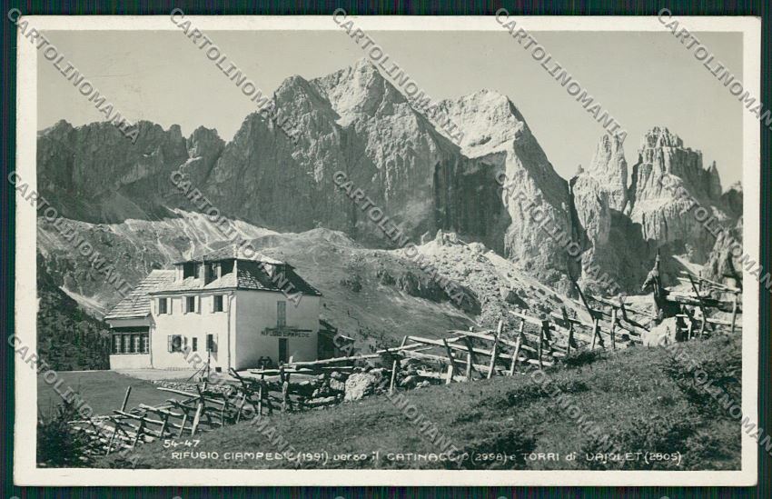 Trento Vigo di Fassa Rifugio Ciampedie Foto cartolina ZC2780 – fronte