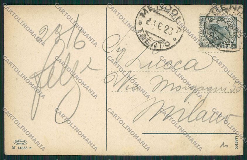Trento Passo della Mendola cartolina ZC2797 – retro