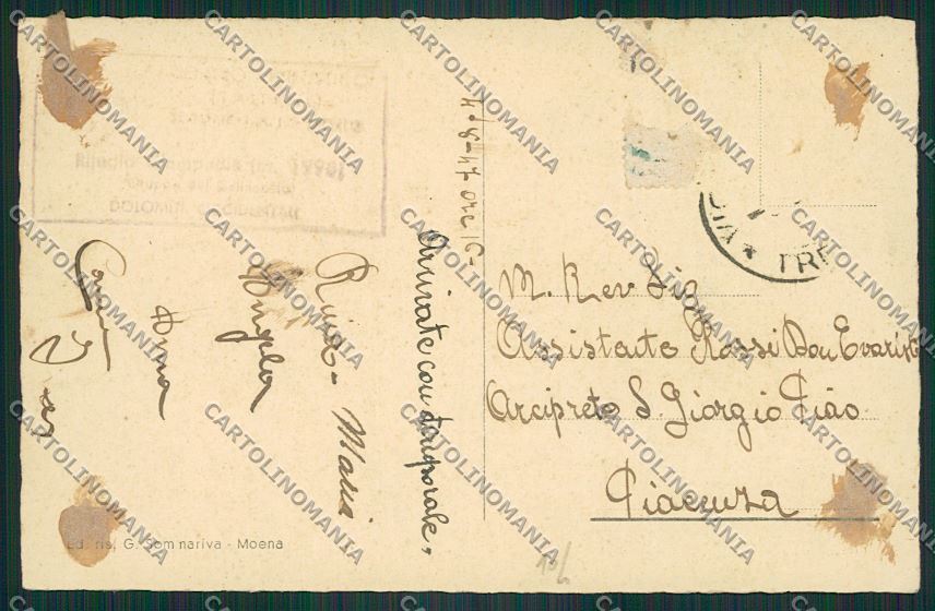 Trento Vigo di Fassa Rifugio Ciampedie cartolina ZC2817 – retro