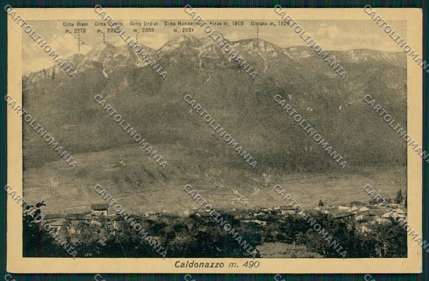 Trento Caldonazzo cartolina ZC2826 – fronte