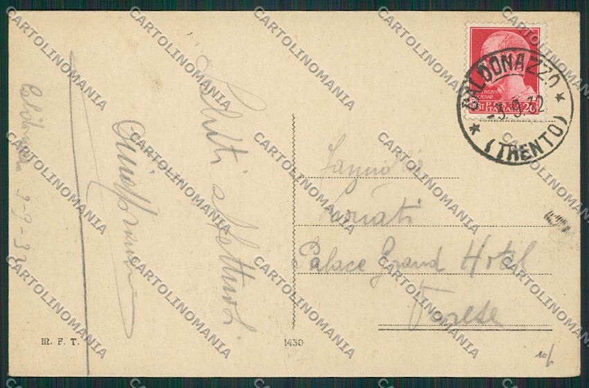 Trento Caldonazzo cartolina ZC2826 – retro