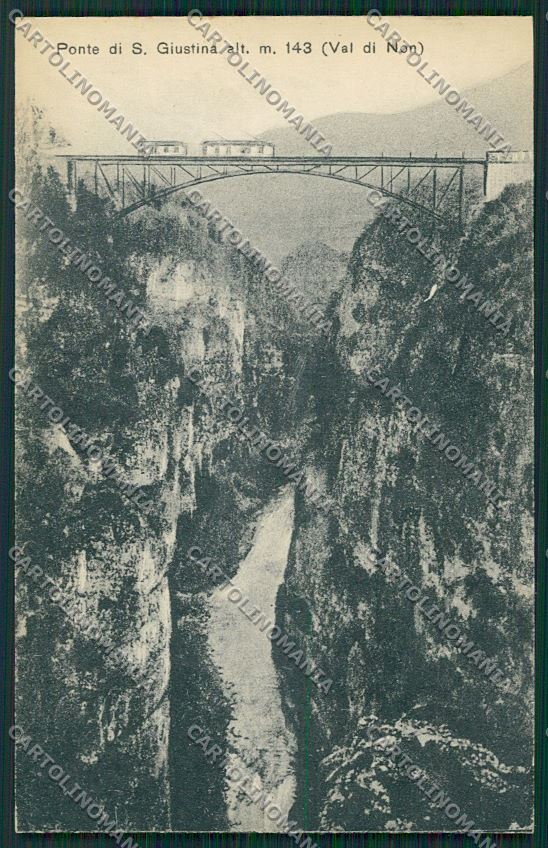 Trento Val di Non Ponte di Santa Giustina cartolina ZC2834 – fronte