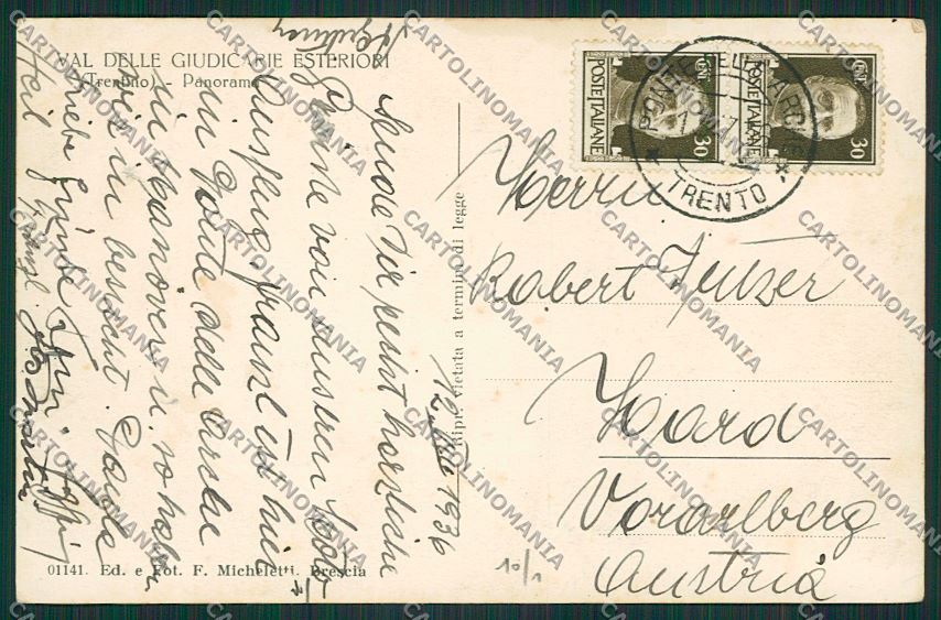 Trento Val delle Giudicarie Esteriori Foto cartolina ZC2864 – retro