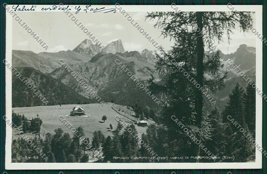 Trento Vigo di Fassa Rifugio Ciampedie Foto cartolina ZC2868 – fronte