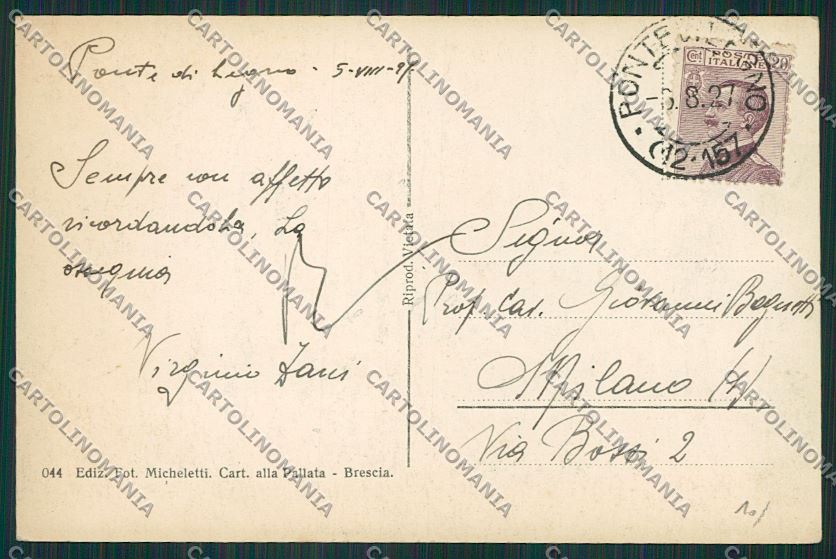 Trento Passo del Tonale Foto cartolina ZC2878 – retro