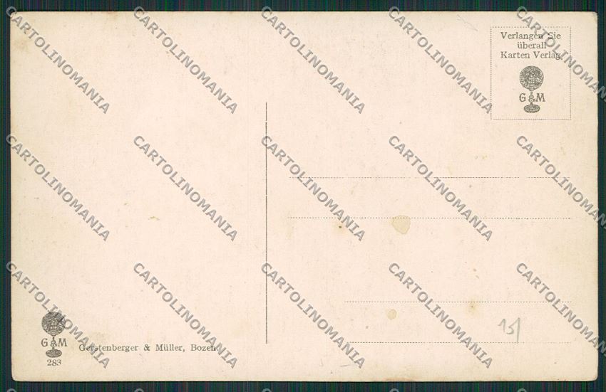 Trento Passo del Pordoi cartolina ZC2912 – retro