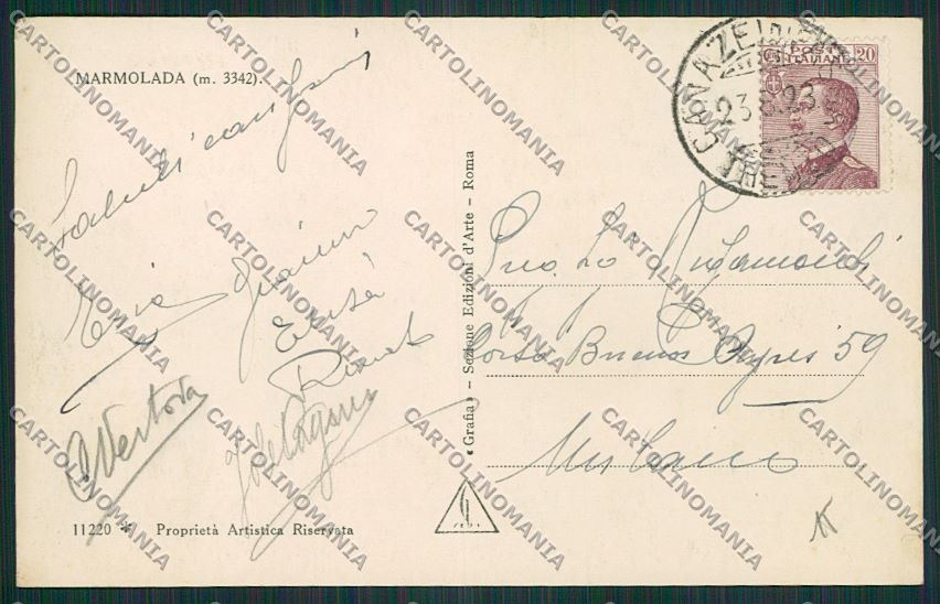 Trento Marmolada Foto cartolina ZC2920 – retro