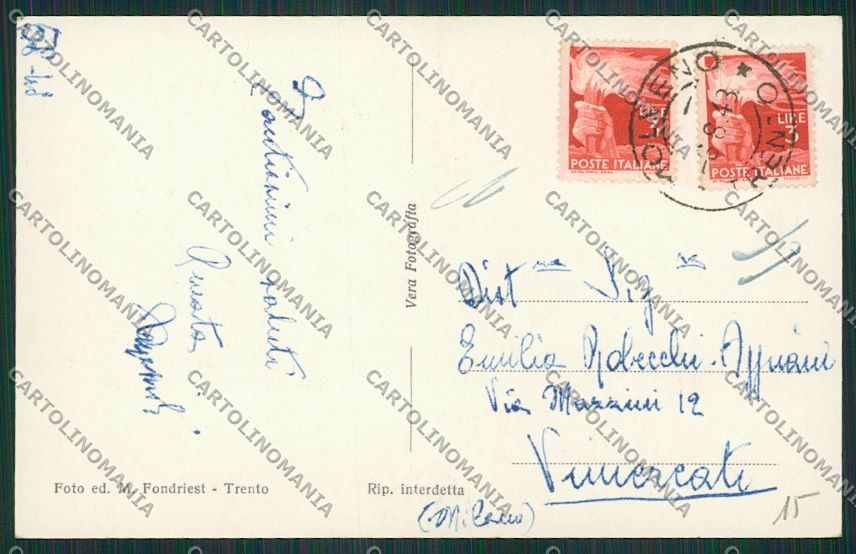 Trento Molveno Foto cartolina ZC2923 – retro