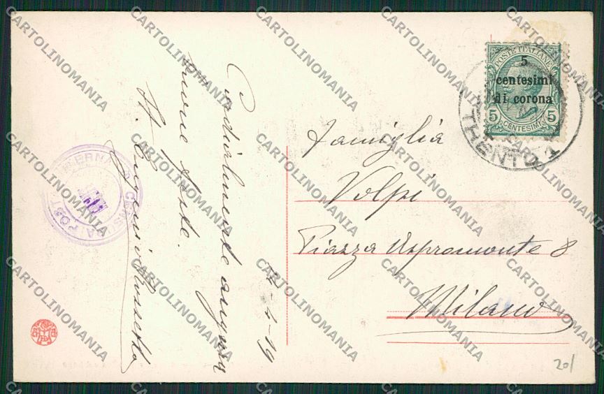 Trento Lago di Toblino Castel cartolina ZC2948 – retro