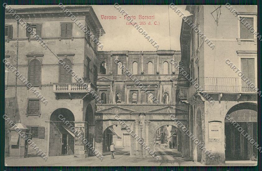 Verona Città Porta dei Borsari Alterocca cartolina ZC3005 – fronte