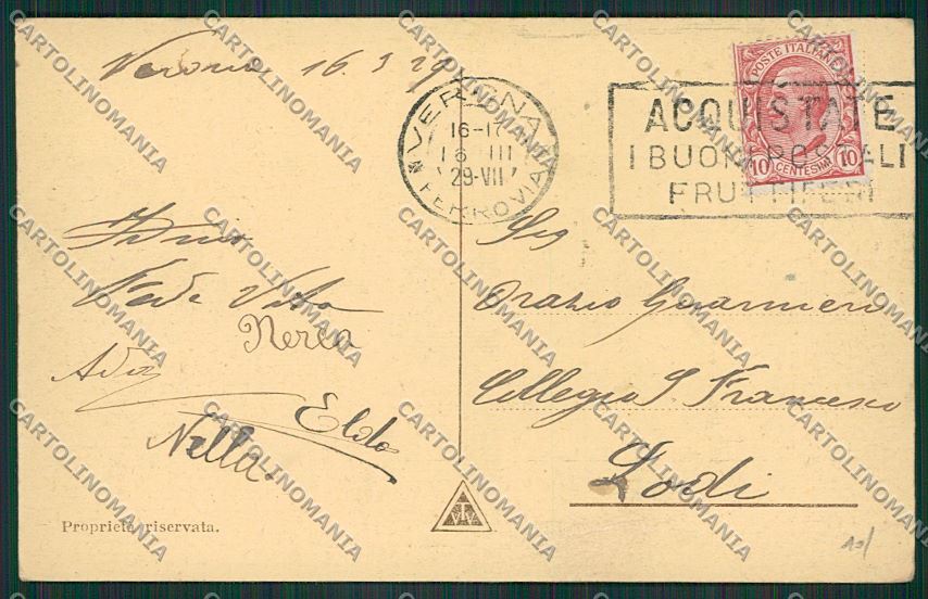 Verona Città cartolina ZC3117 – retro