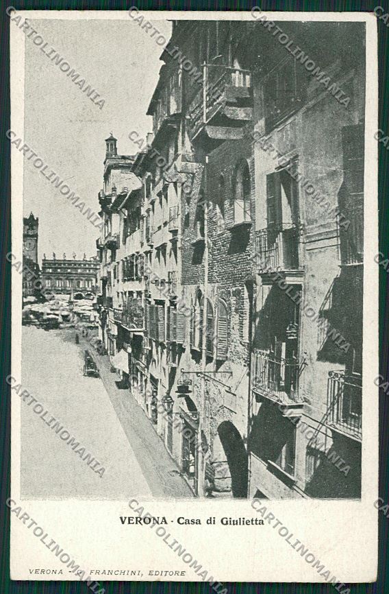 Verona Città Casa di Giulietta STRAPPINI cartolina ZC3161 – fronte
