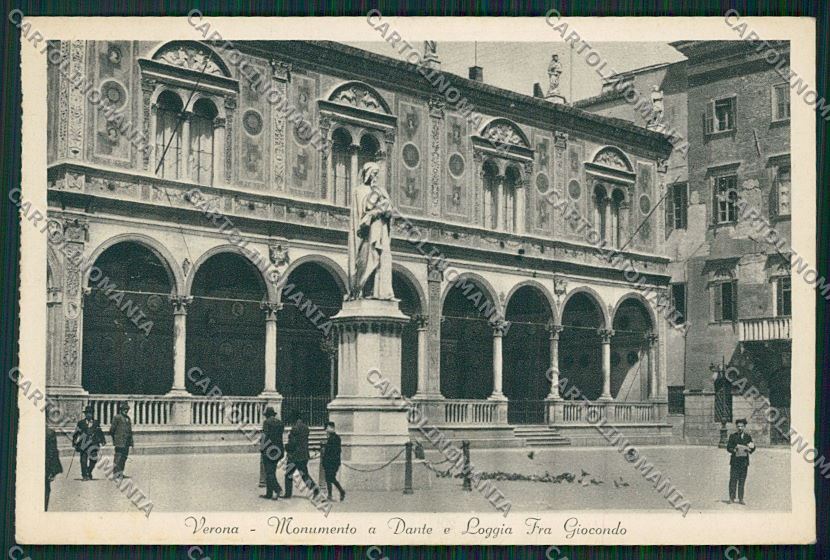 Verona Città Monumento Dante Alighieri cartolina ZC3170 – fronte
