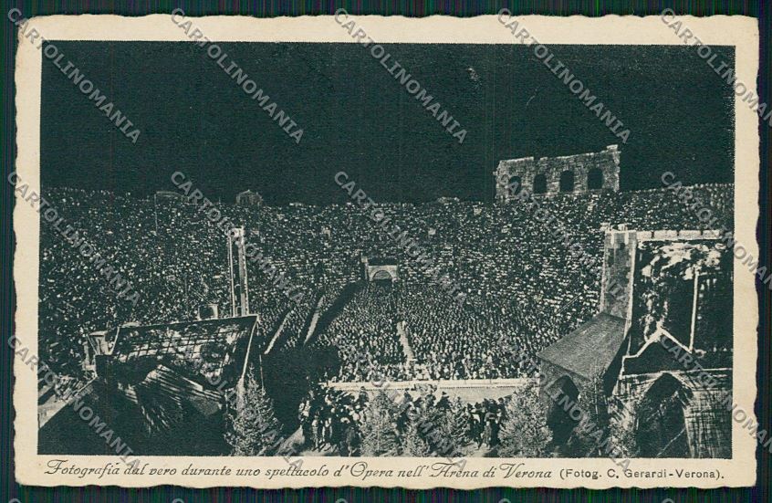 Verona Città Arena PIEGA cartolina ZC3205 – fronte