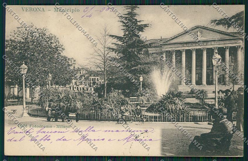 Verona Città Municipio cartolina ZC3243 – fronte