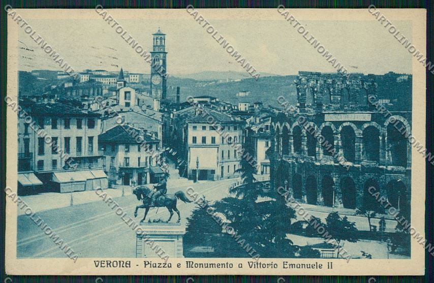 Verona Città Monumento Vittorio Emanuele II cartolina ZC3263 – fronte