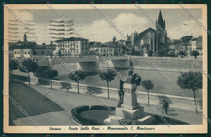Verona Città Monumento Carlo Montanari cartolina ZC3269 – fronte