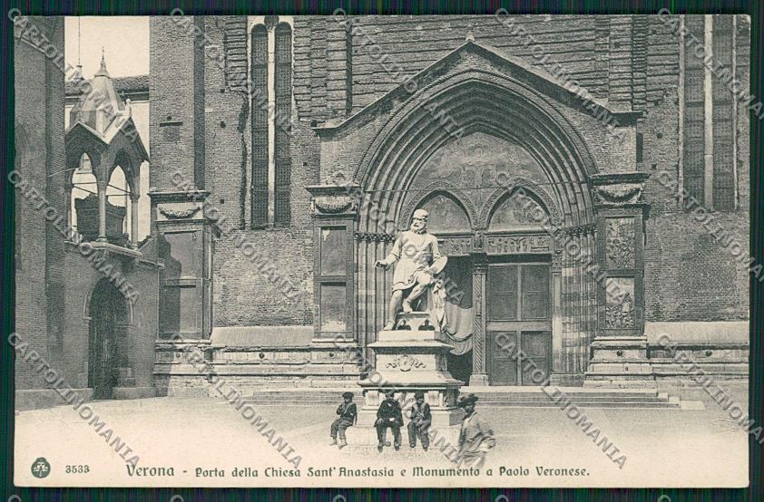 Verona Città Monumento Paolo Veronese cartolina ZC3294 – fronte