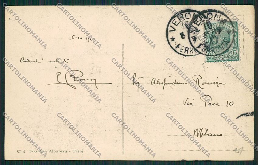 Verona Città Porta Bombardiera Alterocca PIEGHINE cartolina ZC3308 – retro
